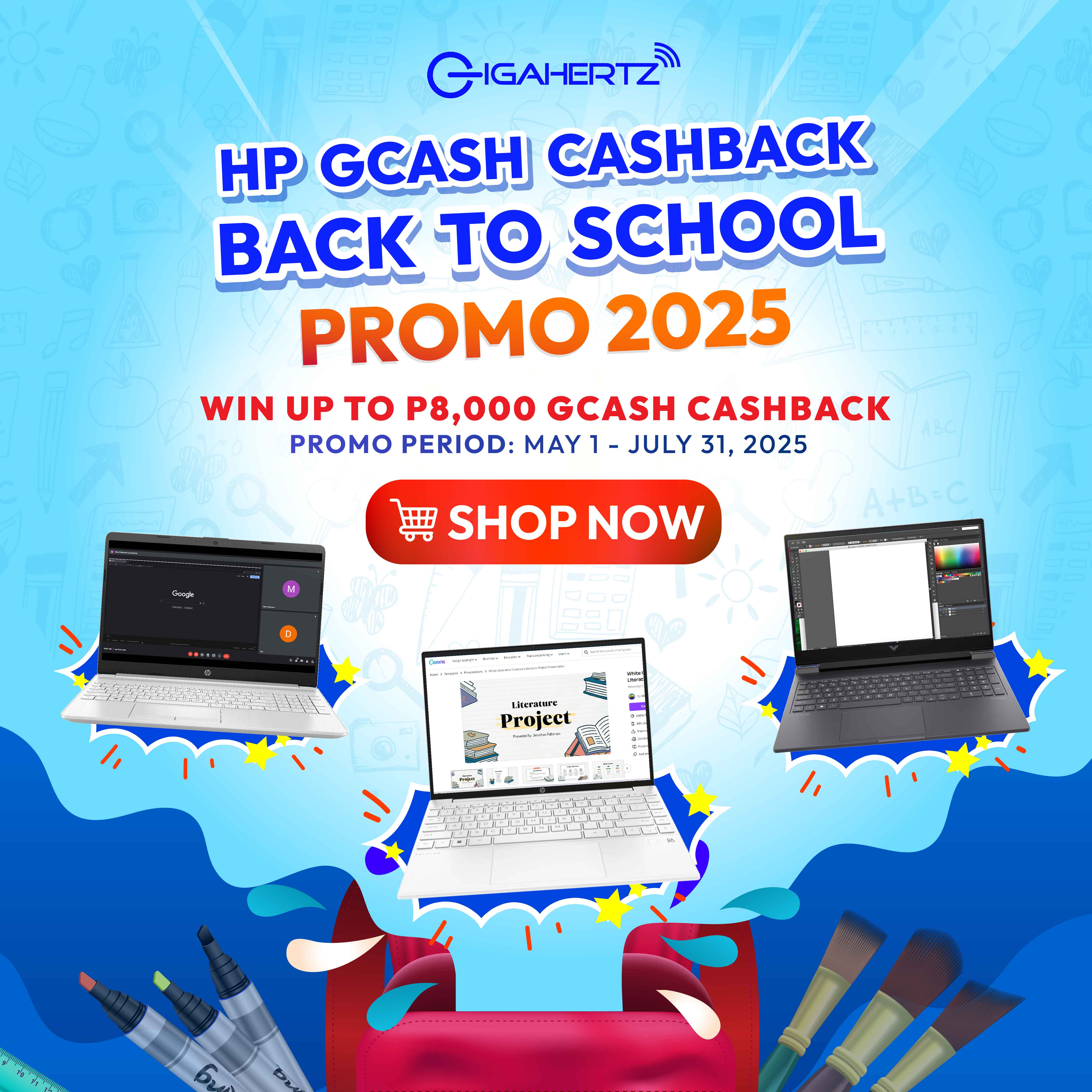 HP GCash Back to School | GigaHertz